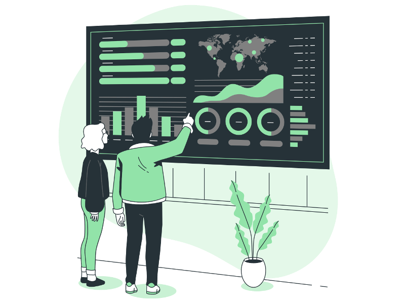 機能やサービスを比較しているイメージ