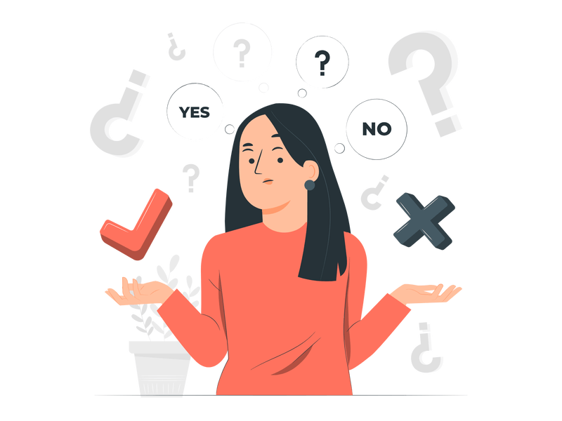 メリット・デメリットを比較検討しているイメージ